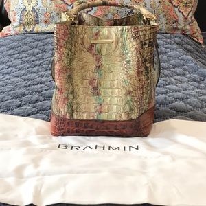 BRAHMIN Amelia Bucket Bag.  Only used one time.  Looks brand new!
